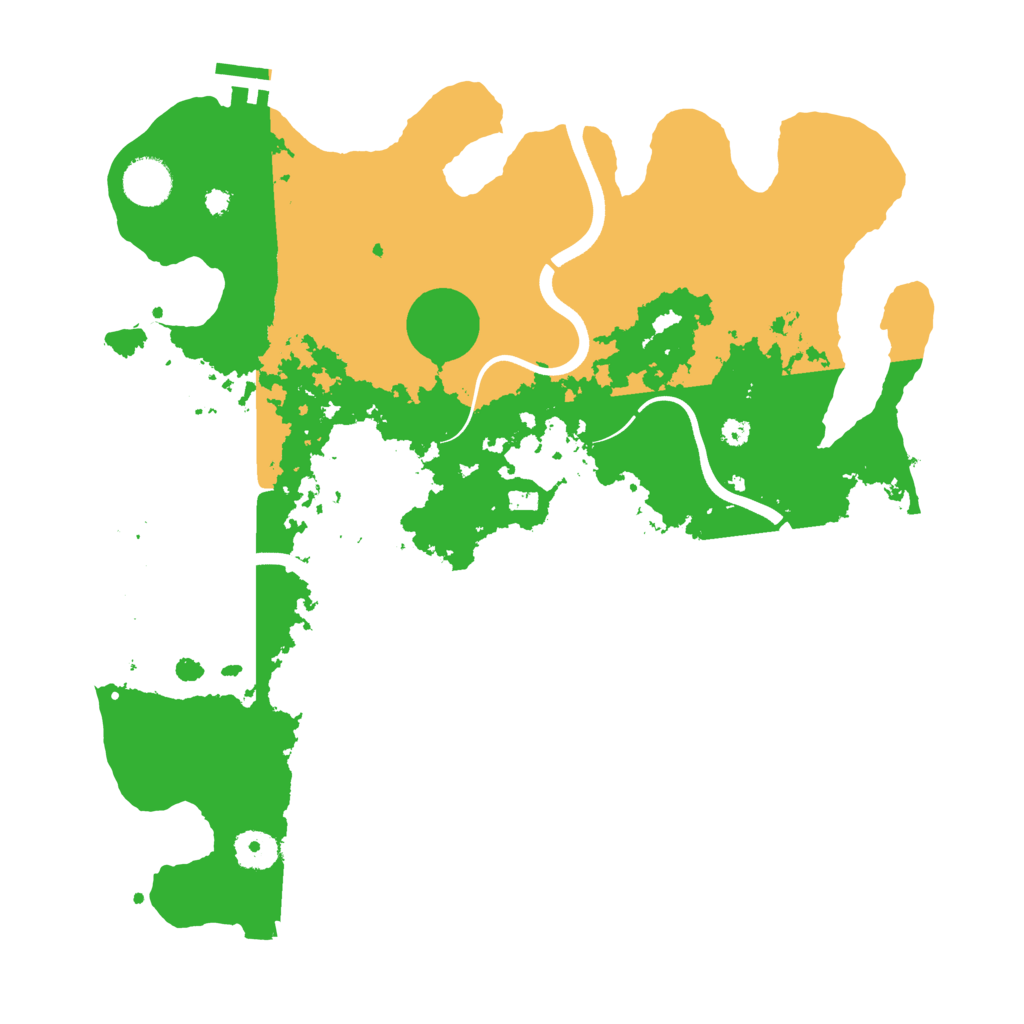 Biome Rust Map: Procedural Map, Size: 3700, Seed: 93509994