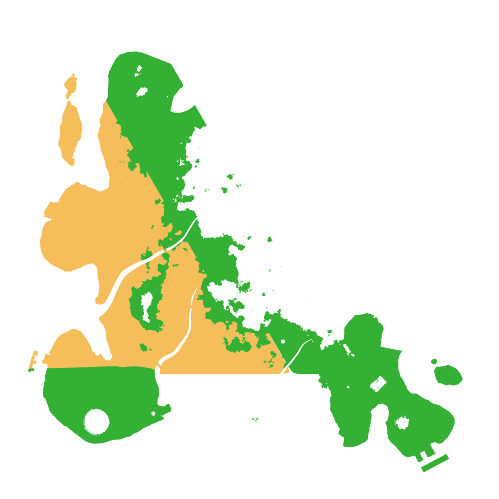 Biome Rust Map: Procedural Map, Size: 3500, Seed: 1244098447
