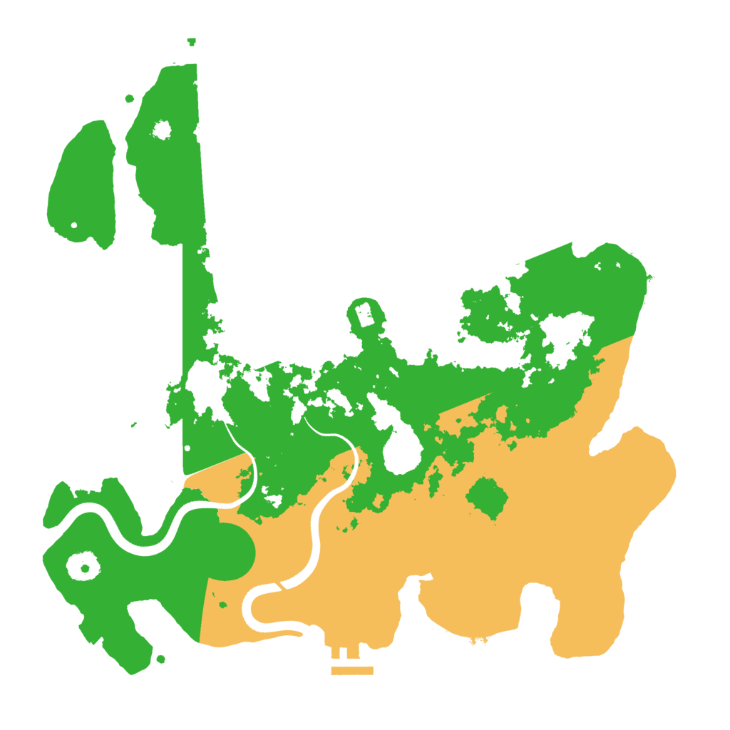 Biome Rust Map: Procedural Map, Size: 3500, Seed: 2019929957