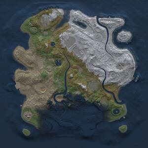 Thumbnail Rust Map: Procedural Map, Size: 3500, Seed: 329533156, 14 Monuments