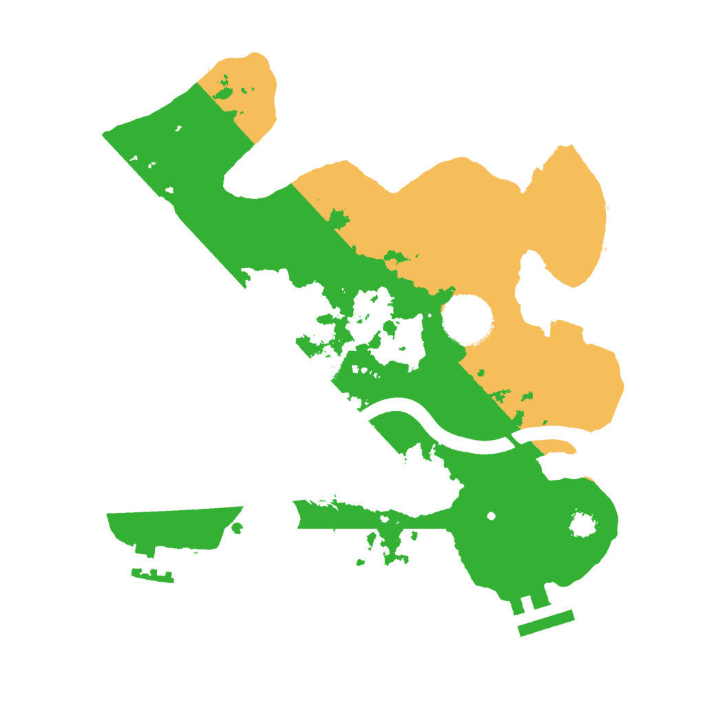 Biome Rust Map: Procedural Map, Size: 2500, Seed: 366028642
