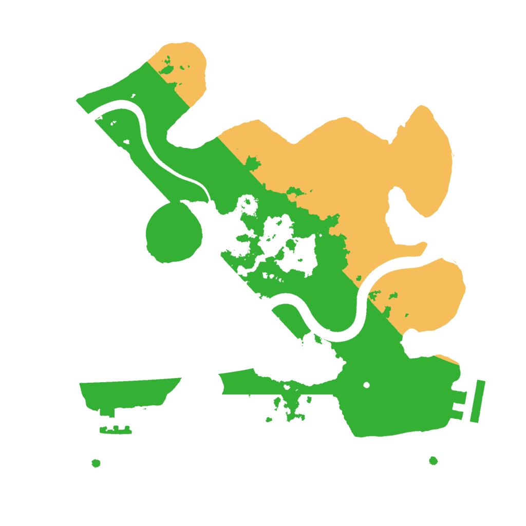 Biome Rust Map: Procedural Map, Size: 2500, Seed: 366028642