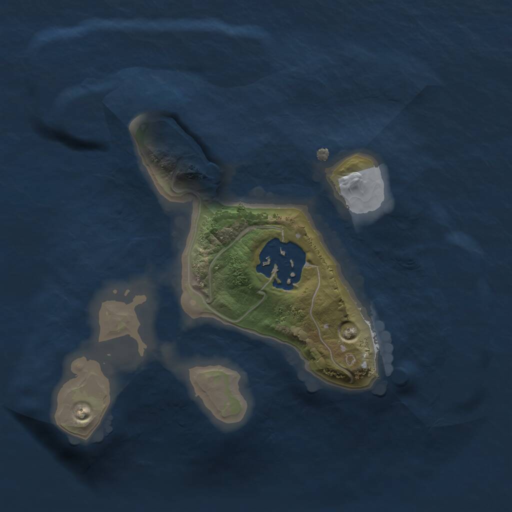 Rust Map: Procedural Map, Size: 1600, Seed: 2016882603, 2 Monuments