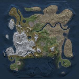 Thumbnail Rust Map: Procedural Map, Size: 3500, Seed: 774534642, 12 Monuments