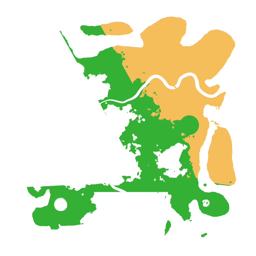 Biome Rust Map: Procedural Map, Size: 3500, Seed: 774534642