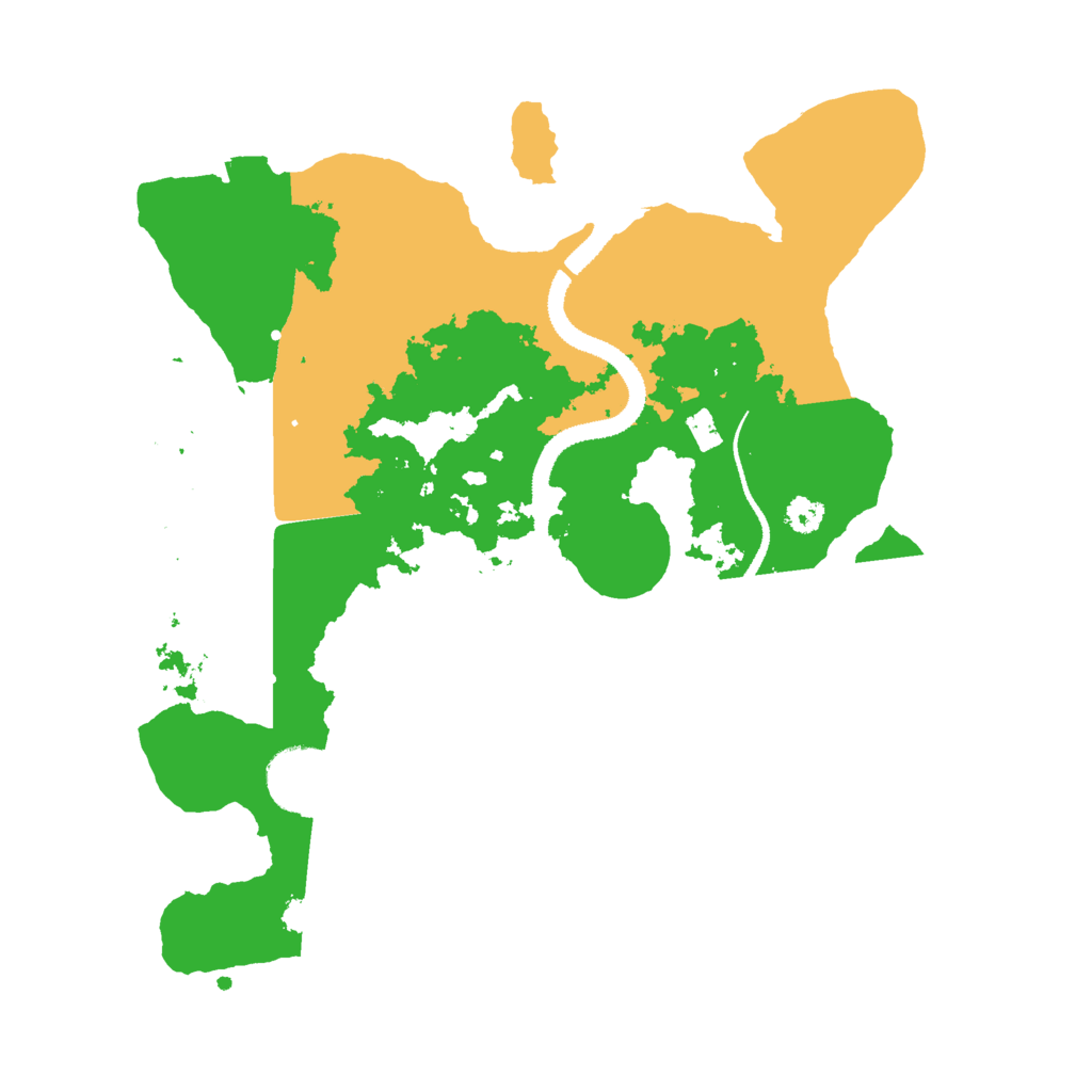 Biome Rust Map: Procedural Map, Size: 3000, Seed: 93509994