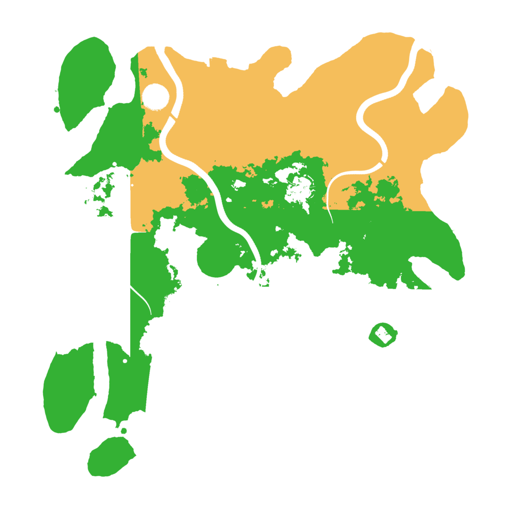 Biome Rust Map: Procedural Map, Size: 3500, Seed: 1884779091