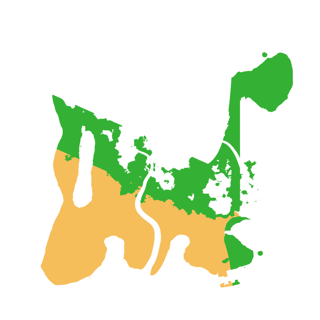 Biome Rust Map: Procedural Map, Size: 2500, Seed: 95736