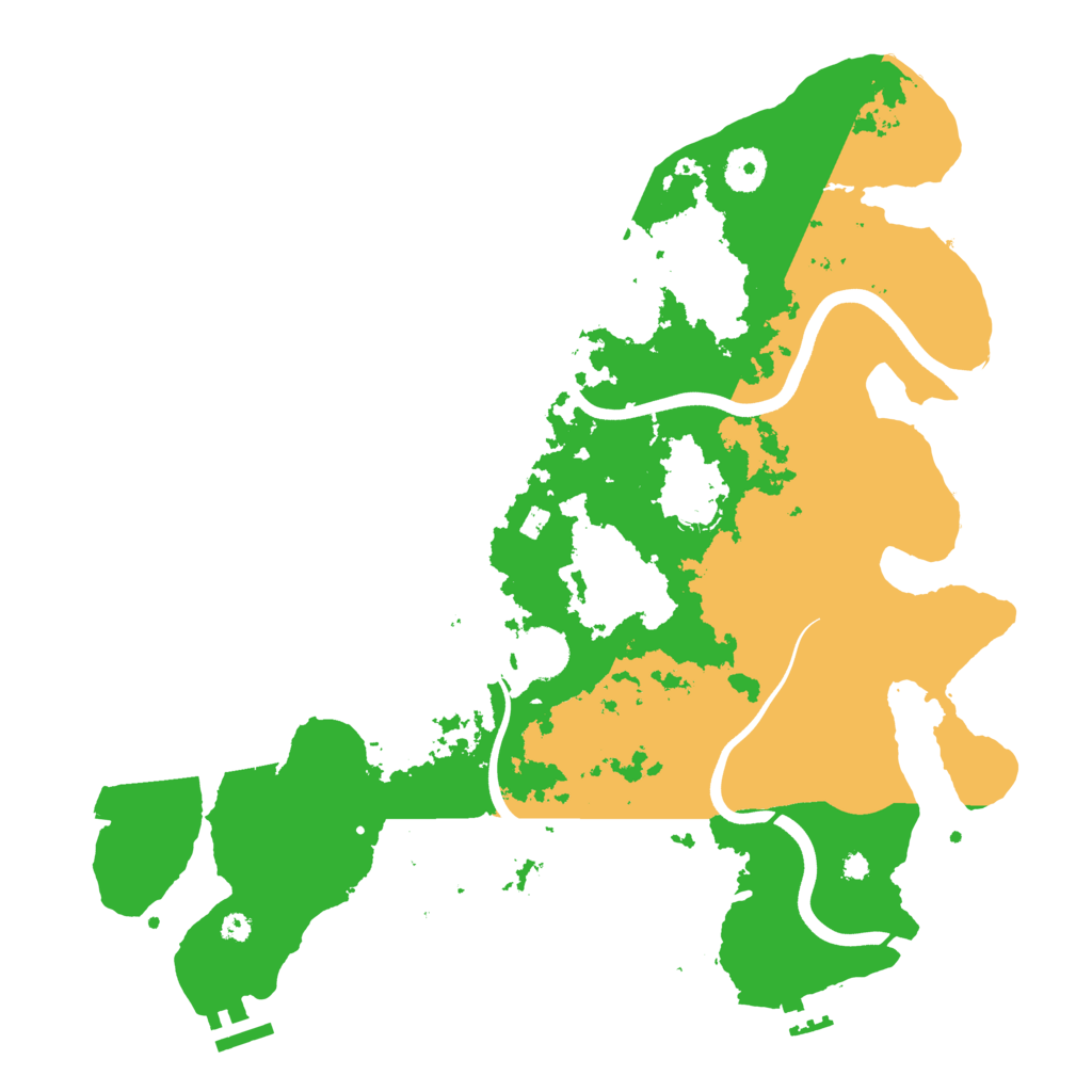Biome Rust Map: Procedural Map, Size: 3750, Seed: 421340089