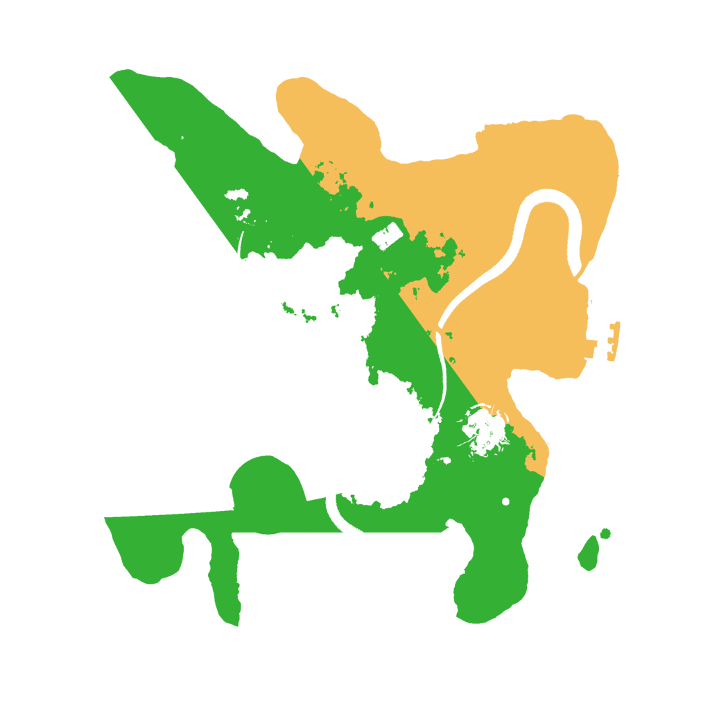 Biome Rust Map: Procedural Map, Size: 2700, Seed: 1765800097