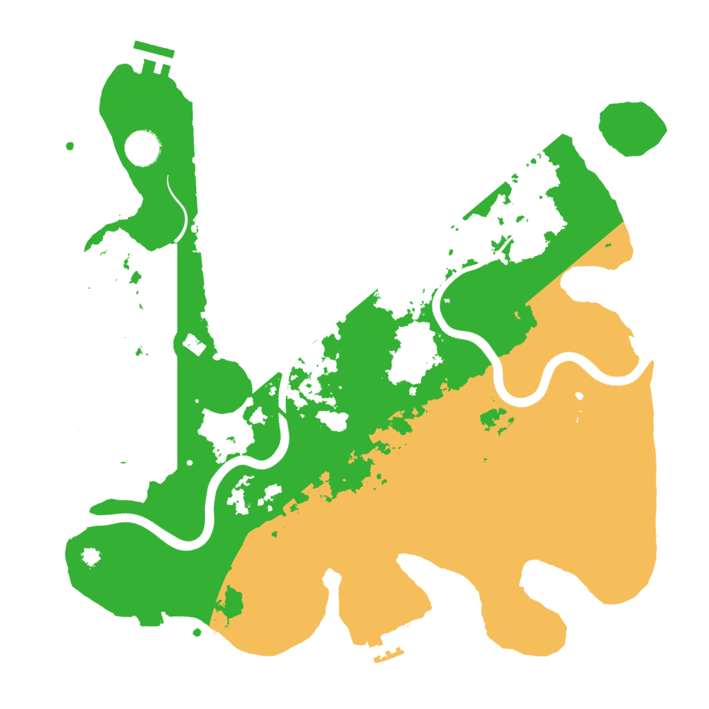 Biome Rust Map: Procedural Map, Size: 3500, Seed: 800366302