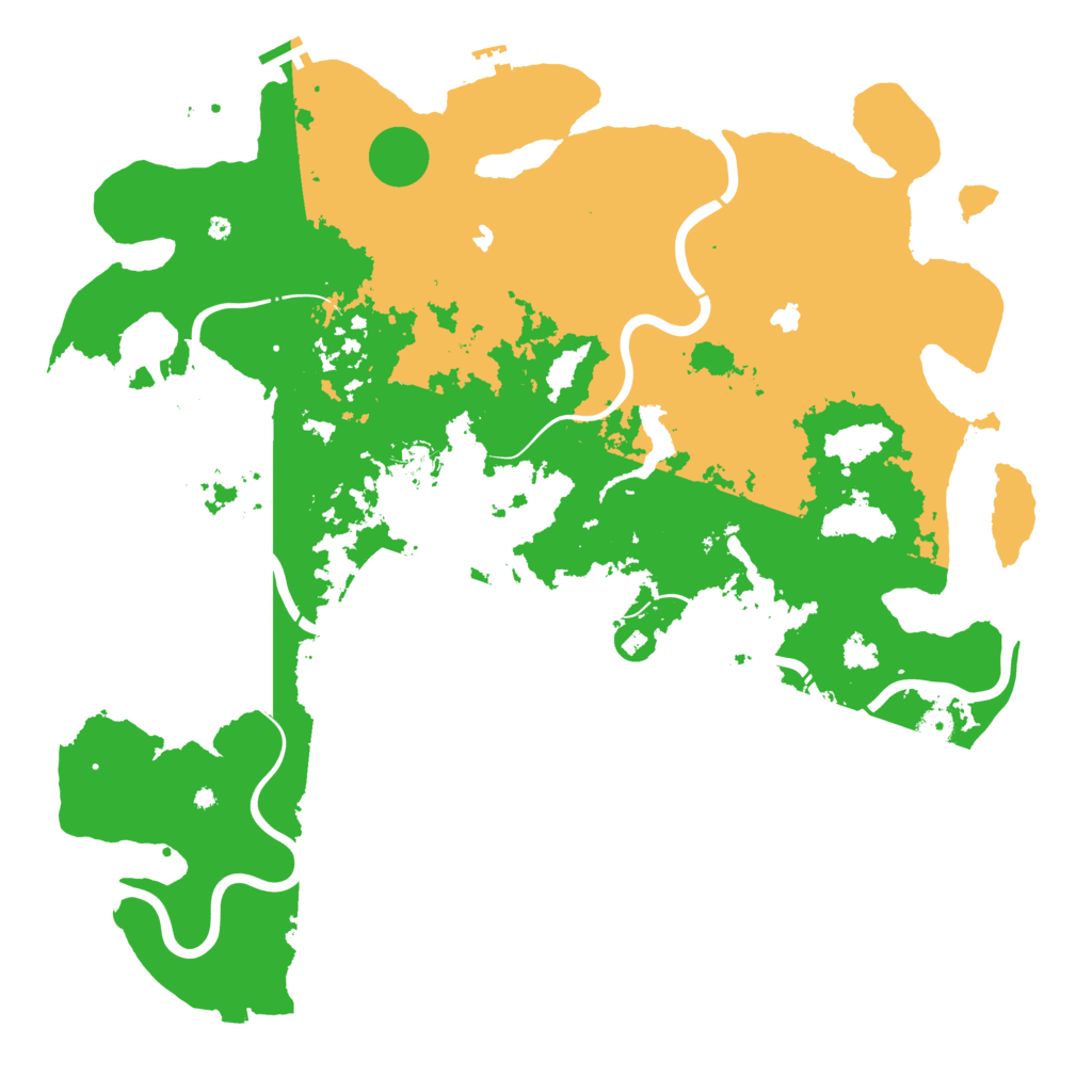 Biome Rust Map: Procedural Map, Size: 4800, Seed: 5400