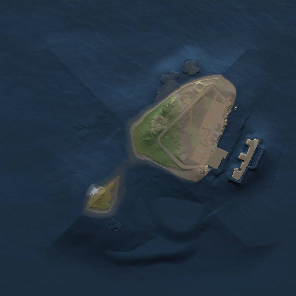 Rust Map: Procedural Map, Size: 1000, Seed: 444816126, 2 Monuments