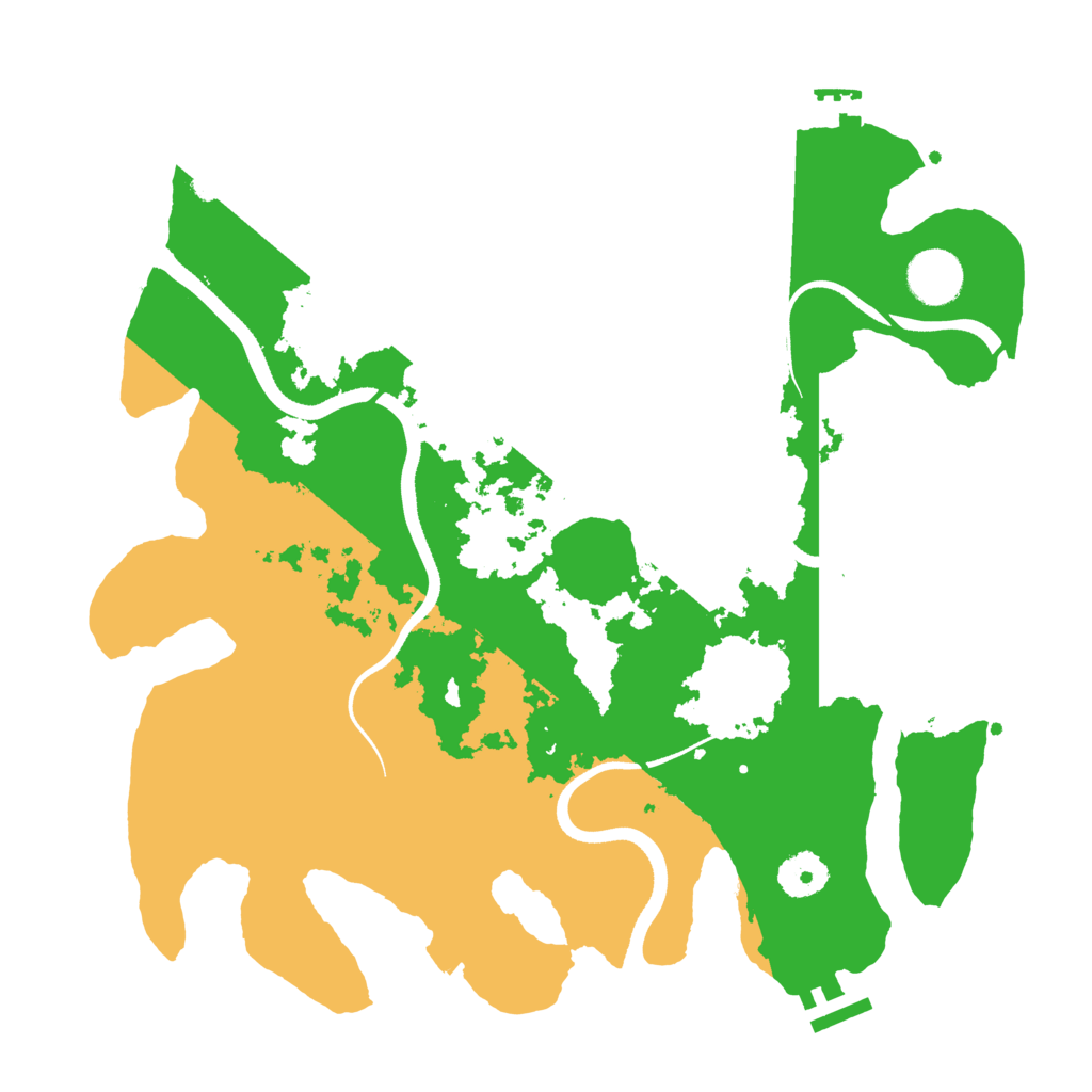 Biome Rust Map: Procedural Map, Size: 3500, Seed: 926602775