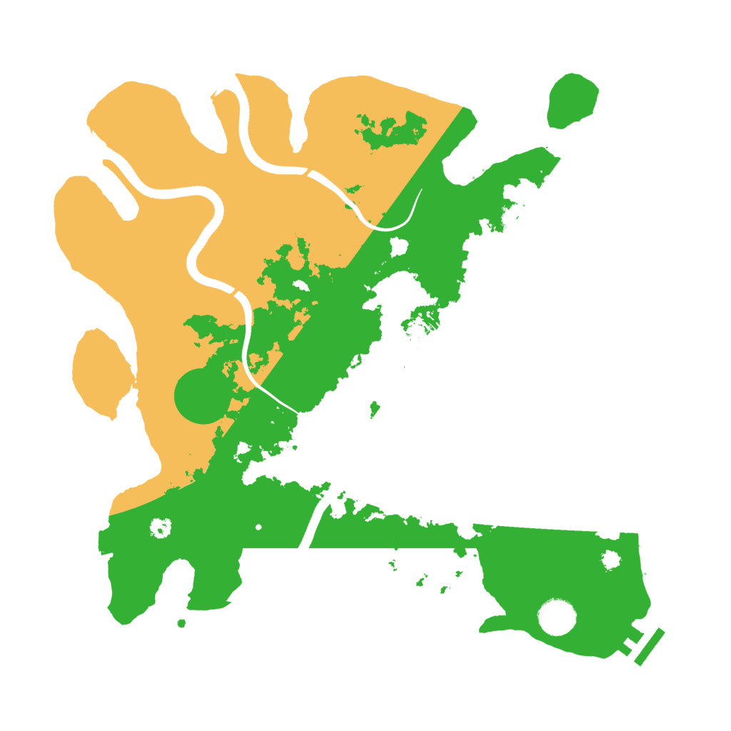 Biome Rust Map: Procedural Map, Size: 3500, Seed: 973028186