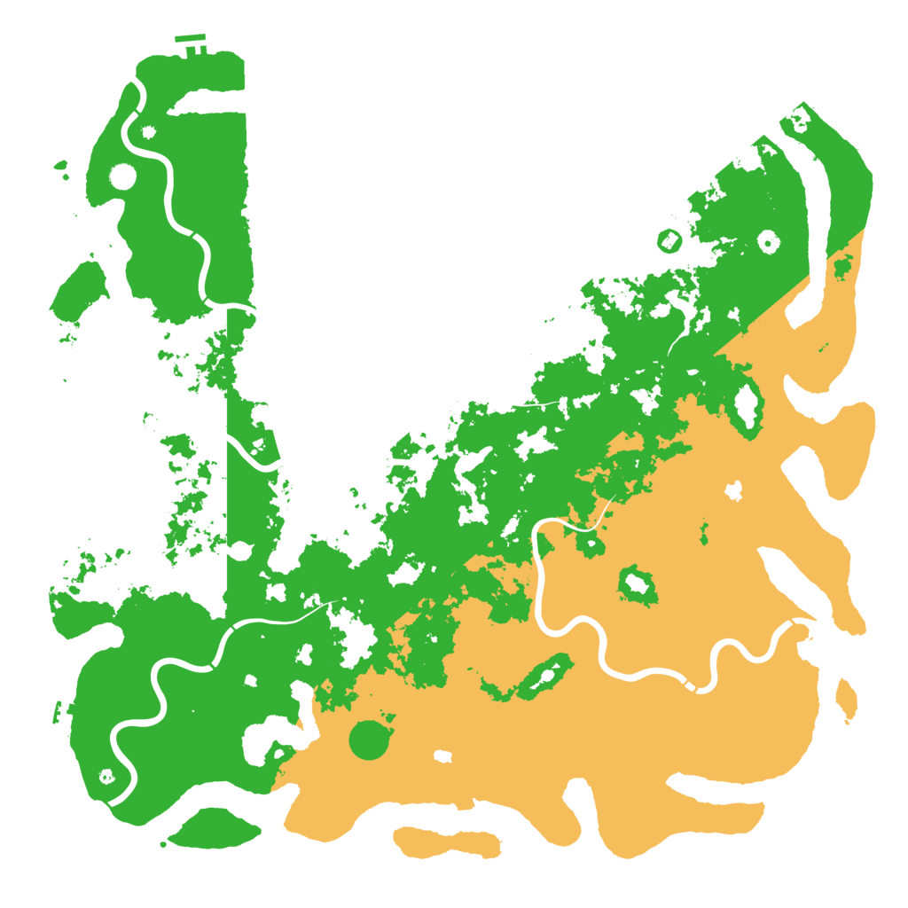 Biome Rust Map: Procedural Map, Size: 6000, Seed: 1466274759