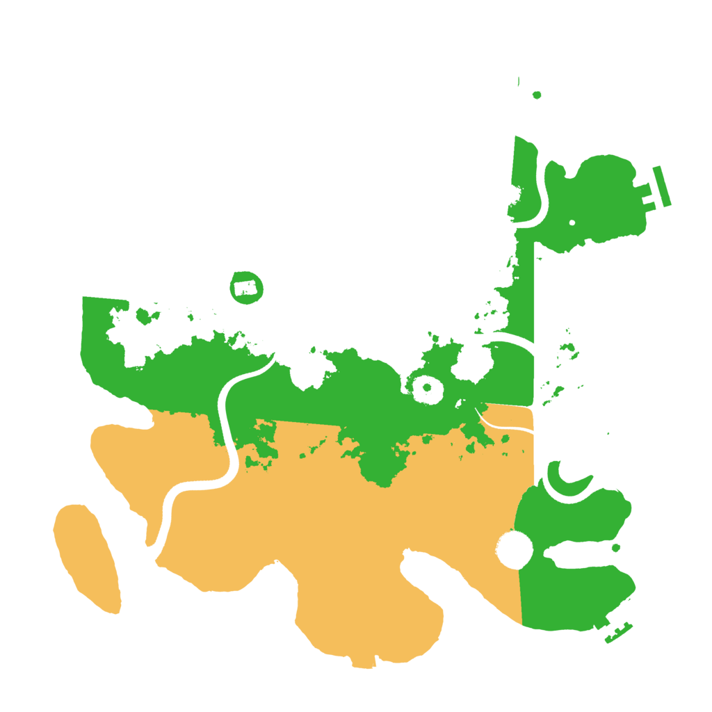 Biome Rust Map: Procedural Map, Size: 3500, Seed: 34628306