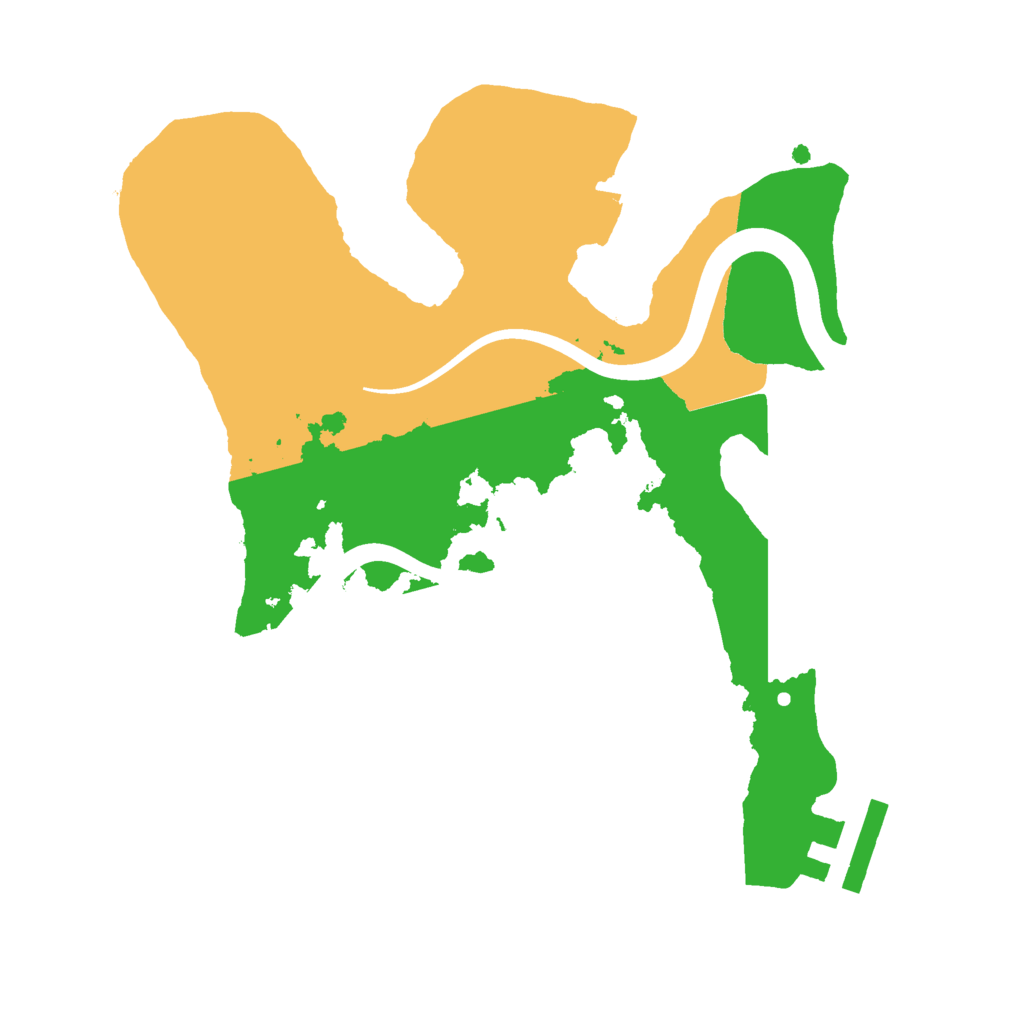 Biome Rust Map: Procedural Map, Size: 2200, Seed: 4678033