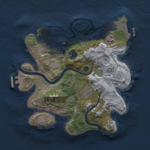Thumbnail Rust Map: Procedural Map, Size: 2800, Seed: 568358372, 10 Monuments