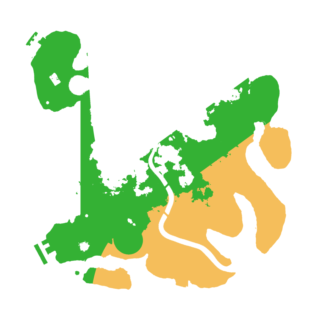 Biome Rust Map: Procedural Map, Size: 3000, Seed: 30608