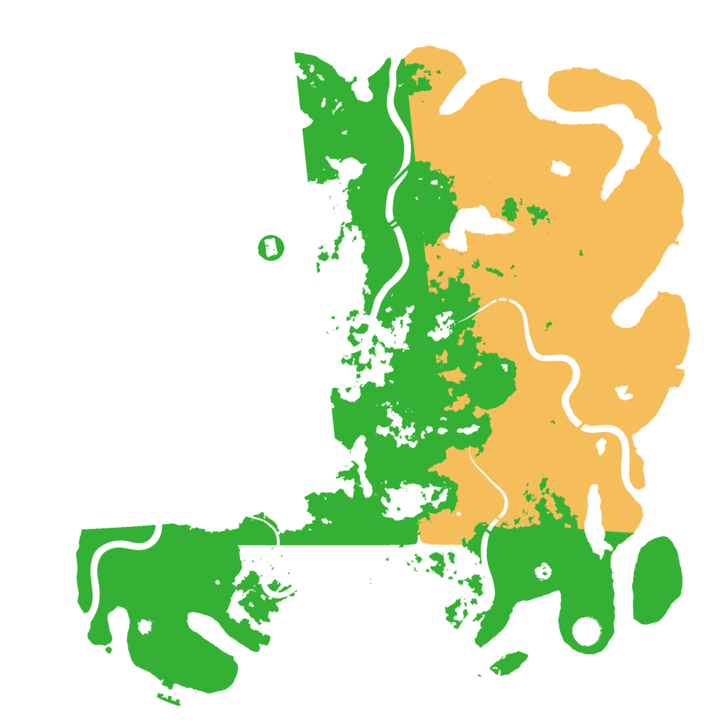 Biome Rust Map: Procedural Map, Size: 4500, Seed: 77533345