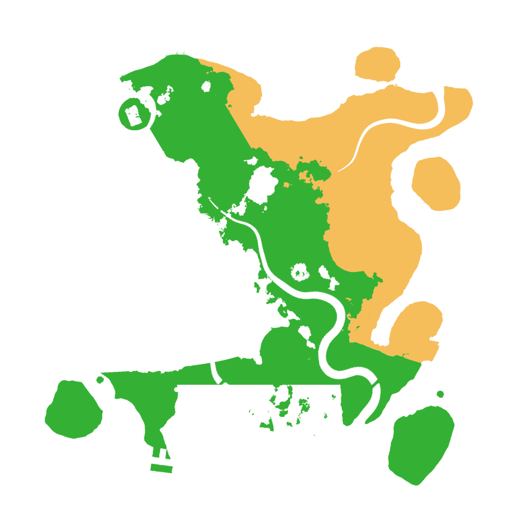 Biome Rust Map: Procedural Map, Size: 2900, Seed: 1256077586
