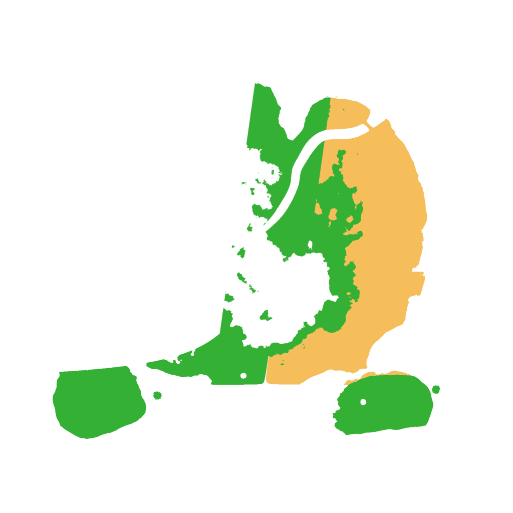 Biome Rust Map: Procedural Map, Size: 2500, Seed: 2123655848