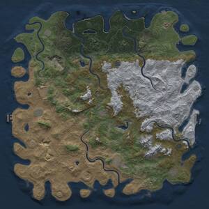 Thumbnail Rust Map: Procedural Map, Size: 6000, Seed: 1179439146, 19 Monuments