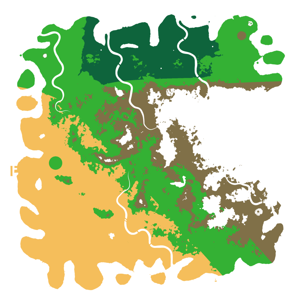 Biome Rust Map: Procedural Map, Size: 6000, Seed: 1179439146