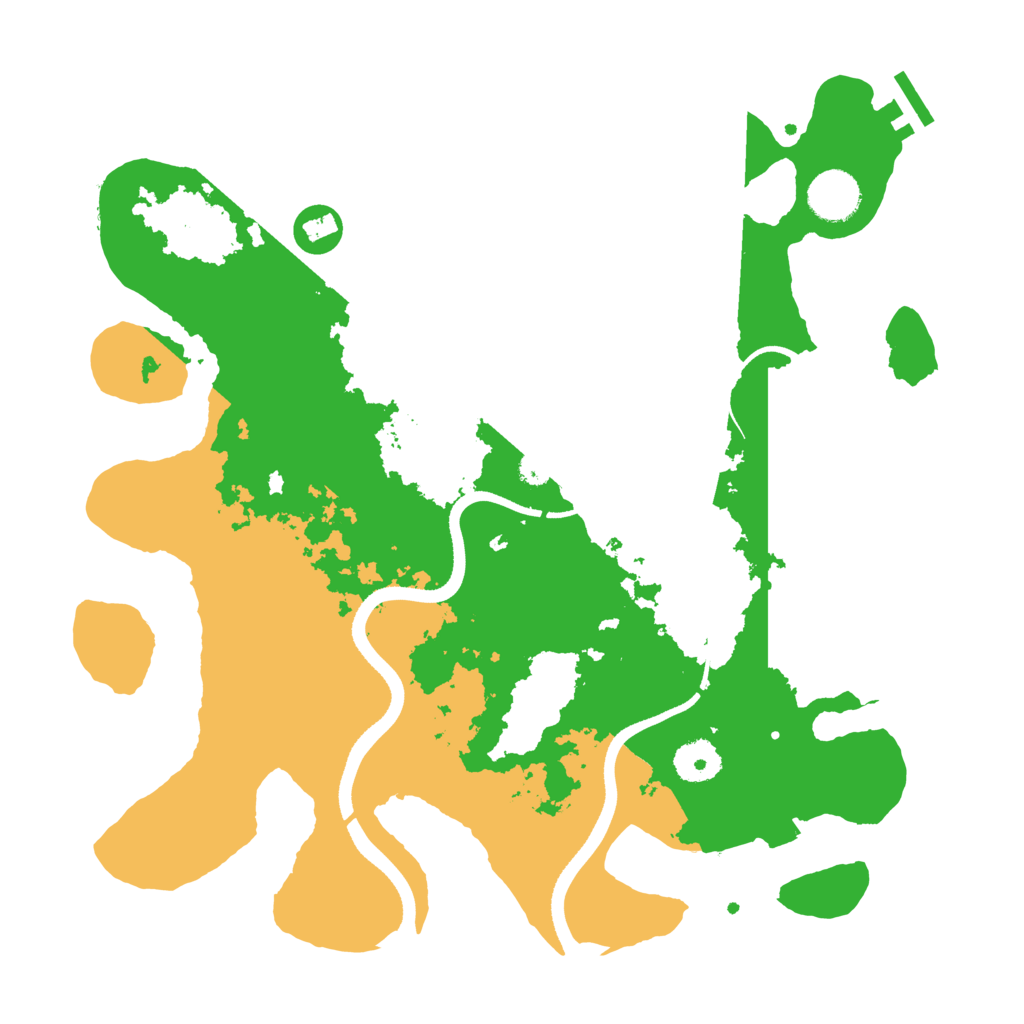 Biome Rust Map: Procedural Map, Size: 3500, Seed: 681709305