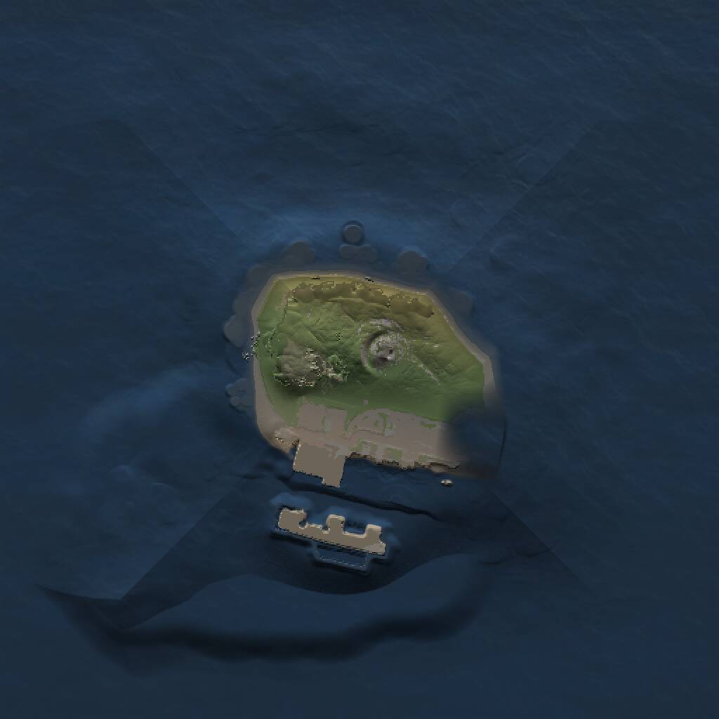 Rust Map: Procedural Map, Size: 1000, Seed: 988030819, 2 Monuments