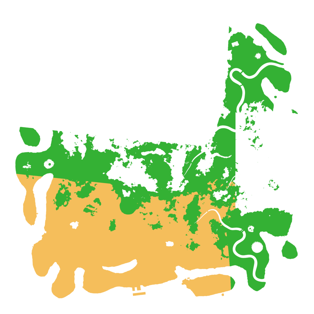 Biome Rust Map: Procedural Map, Size: 4999, Seed: 1355634