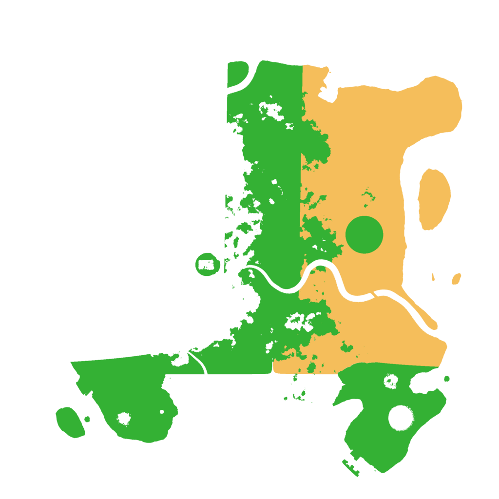 Biome Rust Map: Procedural Map, Size: 3500, Seed: 331856041