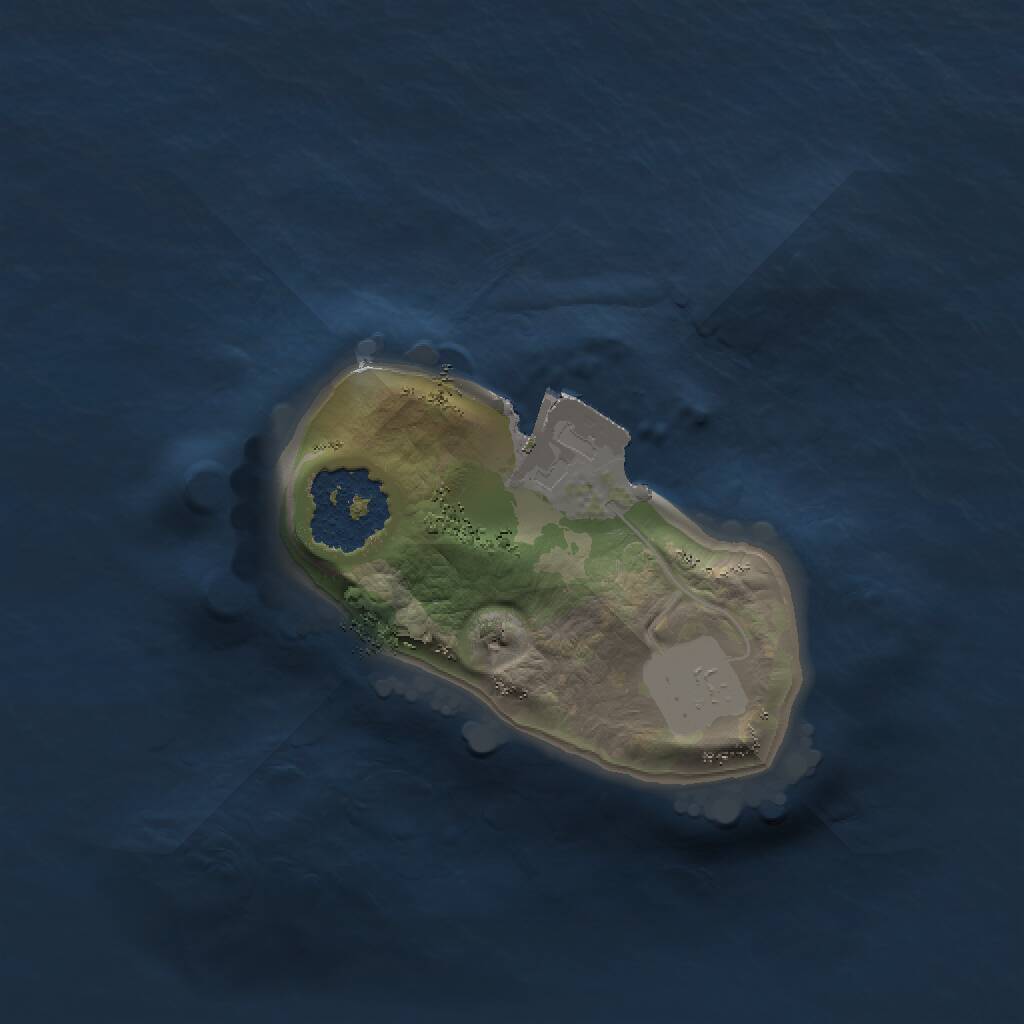 Rust Map: Procedural Map, Size: 1250, Seed: 1586544950, 1 Monuments