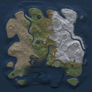 Thumbnail Rust Map: Procedural Map, Size: 3500, Seed: 246825396, 15 Monuments