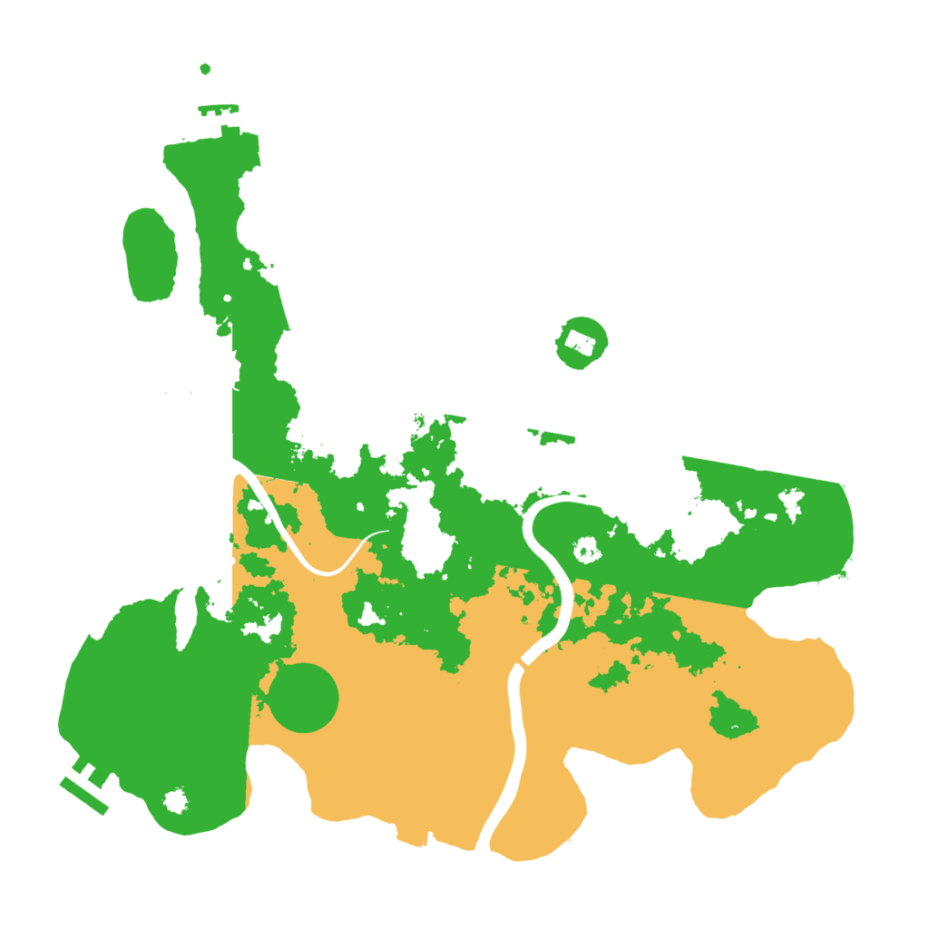 Biome Rust Map: Procedural Map, Size: 3500, Seed: 639466812
