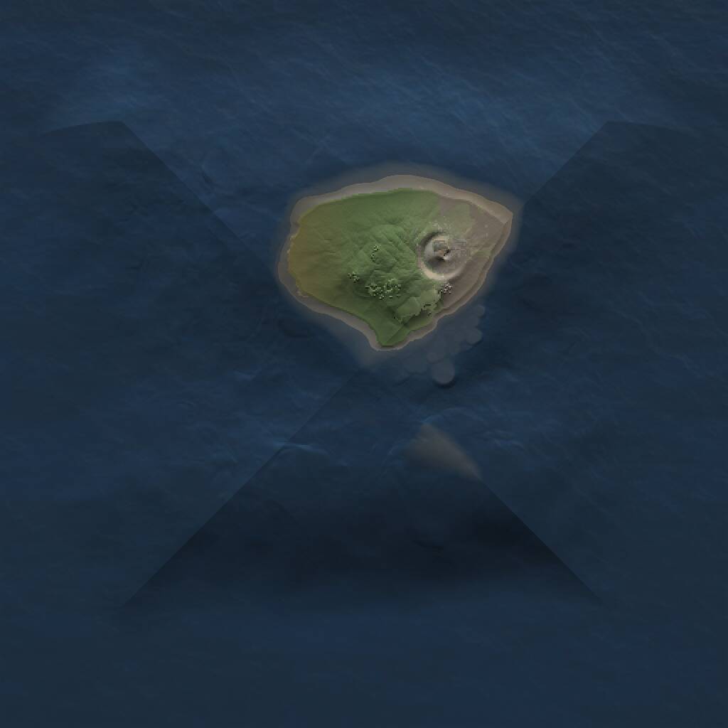 Rust Map: Procedural Map, Size: 1000, Seed: 320900953, 1 Monuments