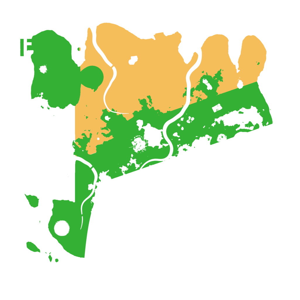Biome Rust Map: Procedural Map, Size: 3500, Seed: 1111349598