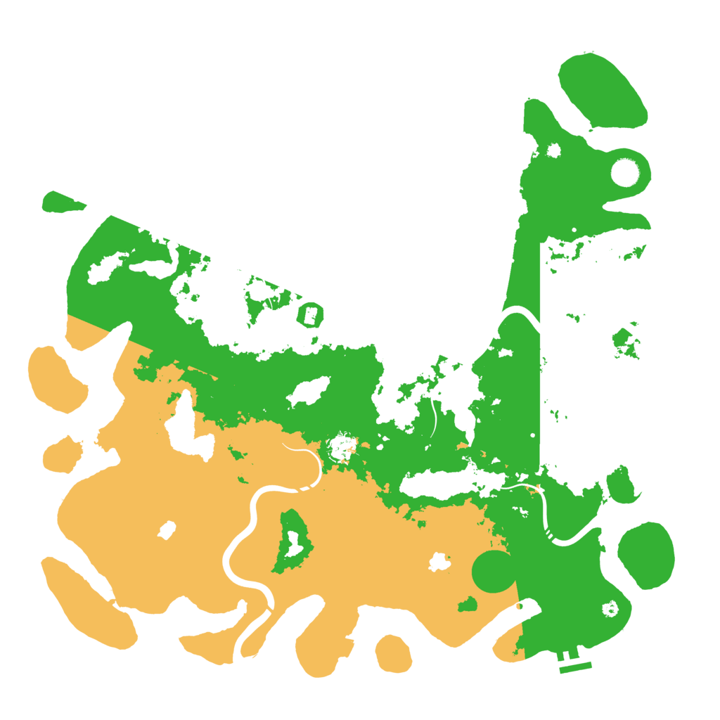 Biome Rust Map: Procedural Map, Size: 4500, Seed: 1116527173