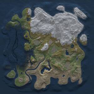 Thumbnail Rust Map: Procedural Map, Size: 4000, Seed: 714563837, 15 Monuments