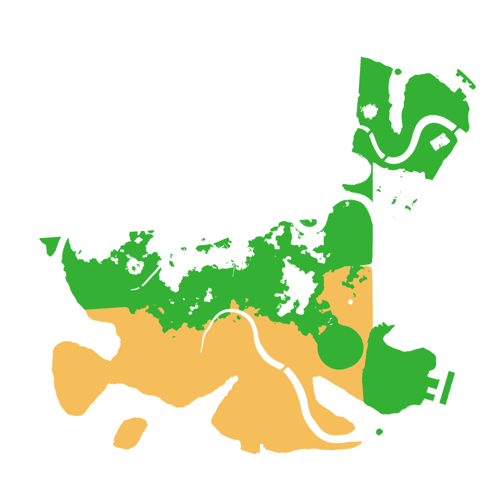 Biome Rust Map: Procedural Map, Size: 3000, Seed: 1818476703