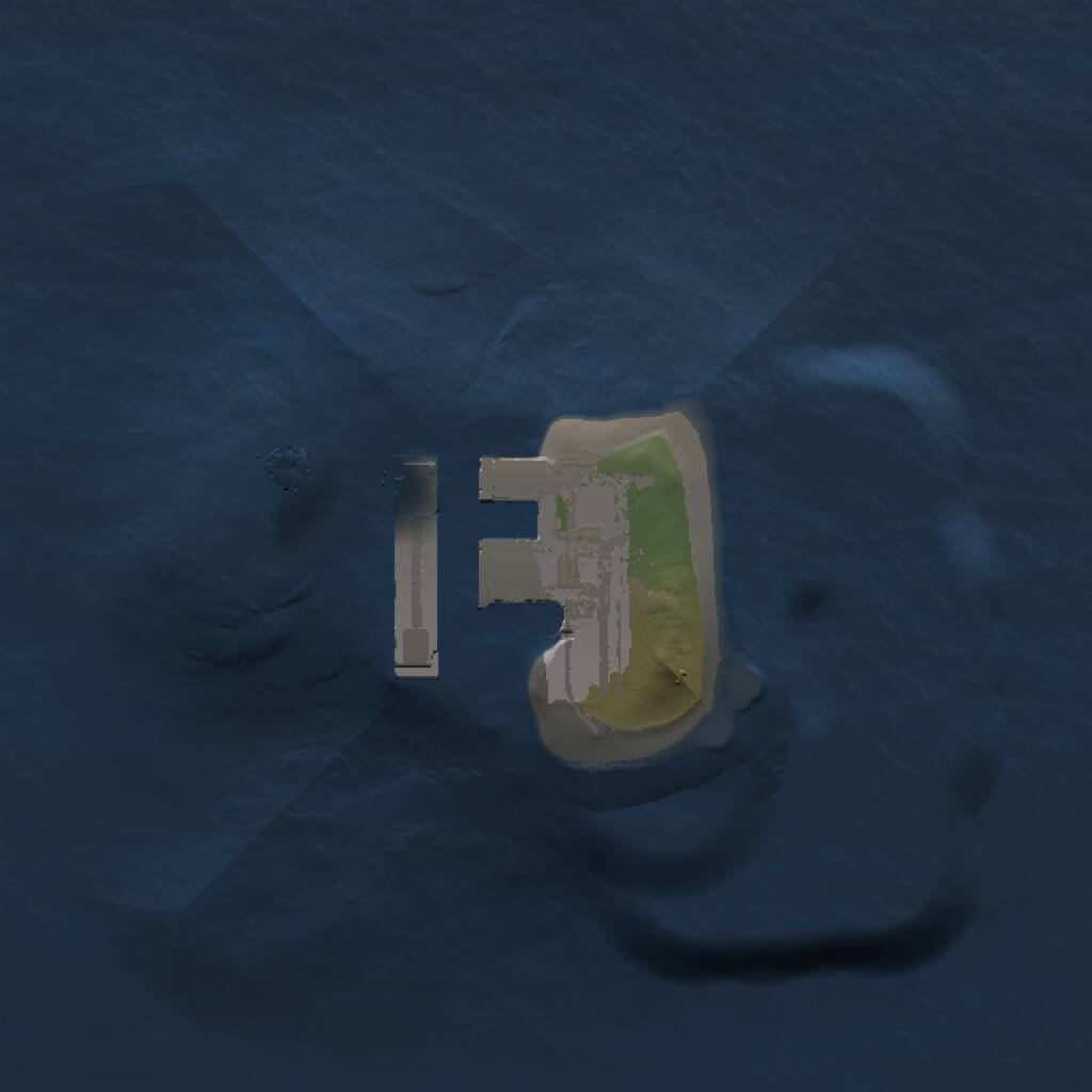 Rust Map: Procedural Map, Size: 1000, Seed: 195693713, 2 Monuments