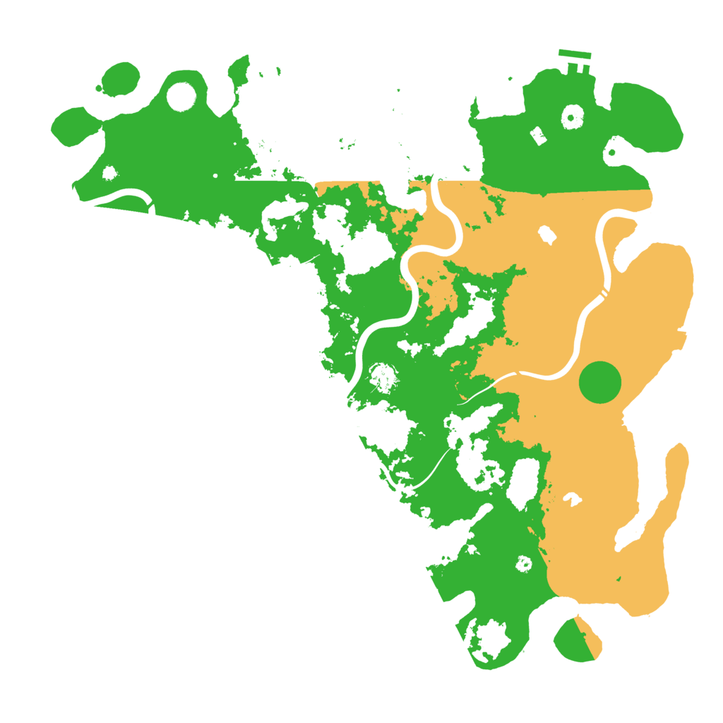 Biome Rust Map: Procedural Map, Size: 4500, Seed: 1753253723