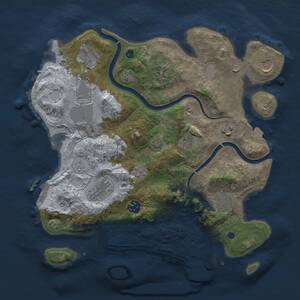 Thumbnail Rust Map: Procedural Map, Size: 3500, Seed: 2111004722, 16 Monuments