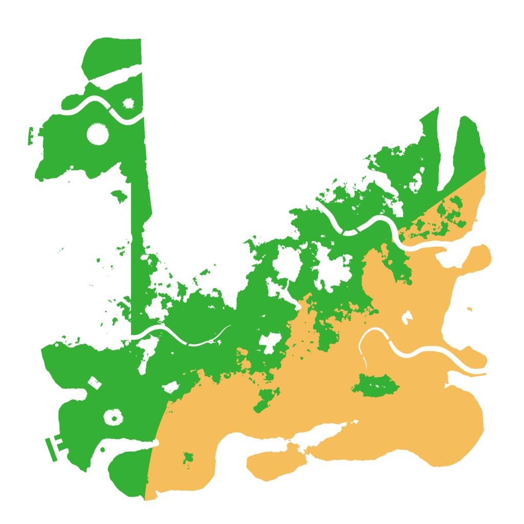 Biome Rust Map: Procedural Map, Size: 4350, Seed: 18122025