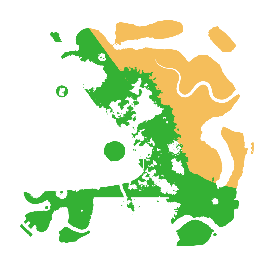 Biome Rust Map: Procedural Map, Size: 3500, Seed: 23325355