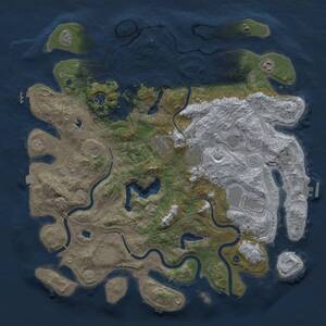 Thumbnail Rust Map: Procedural Map, Size: 4500, Seed: 731689049, 15 Monuments