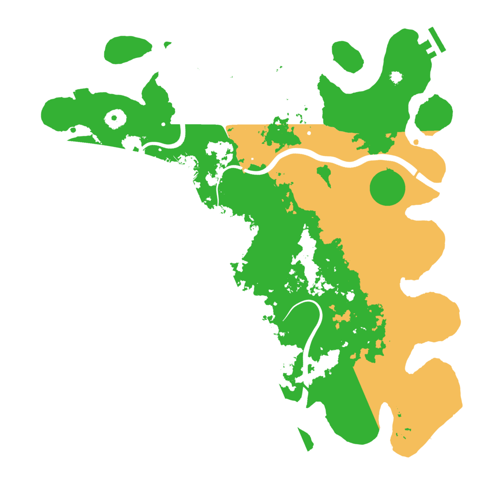 Biome Rust Map: Procedural Map, Size: 3700, Seed: 1160756865