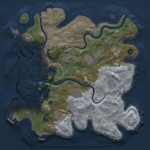 Thumbnail Rust Map: Procedural Map, Size: 3750, Seed: 1714419308, 16 Monuments