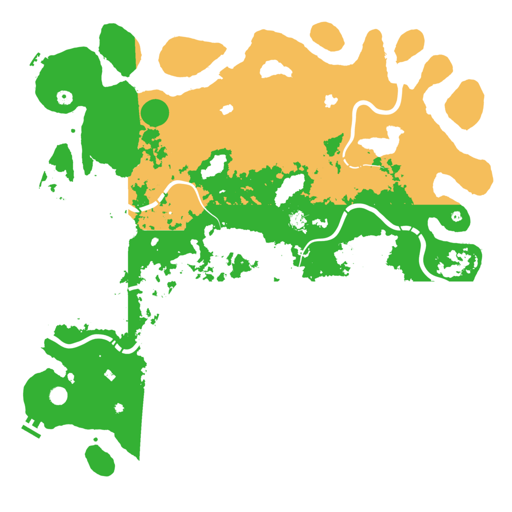 Biome Rust Map: Procedural Map, Size: 5000, Seed: 672754411